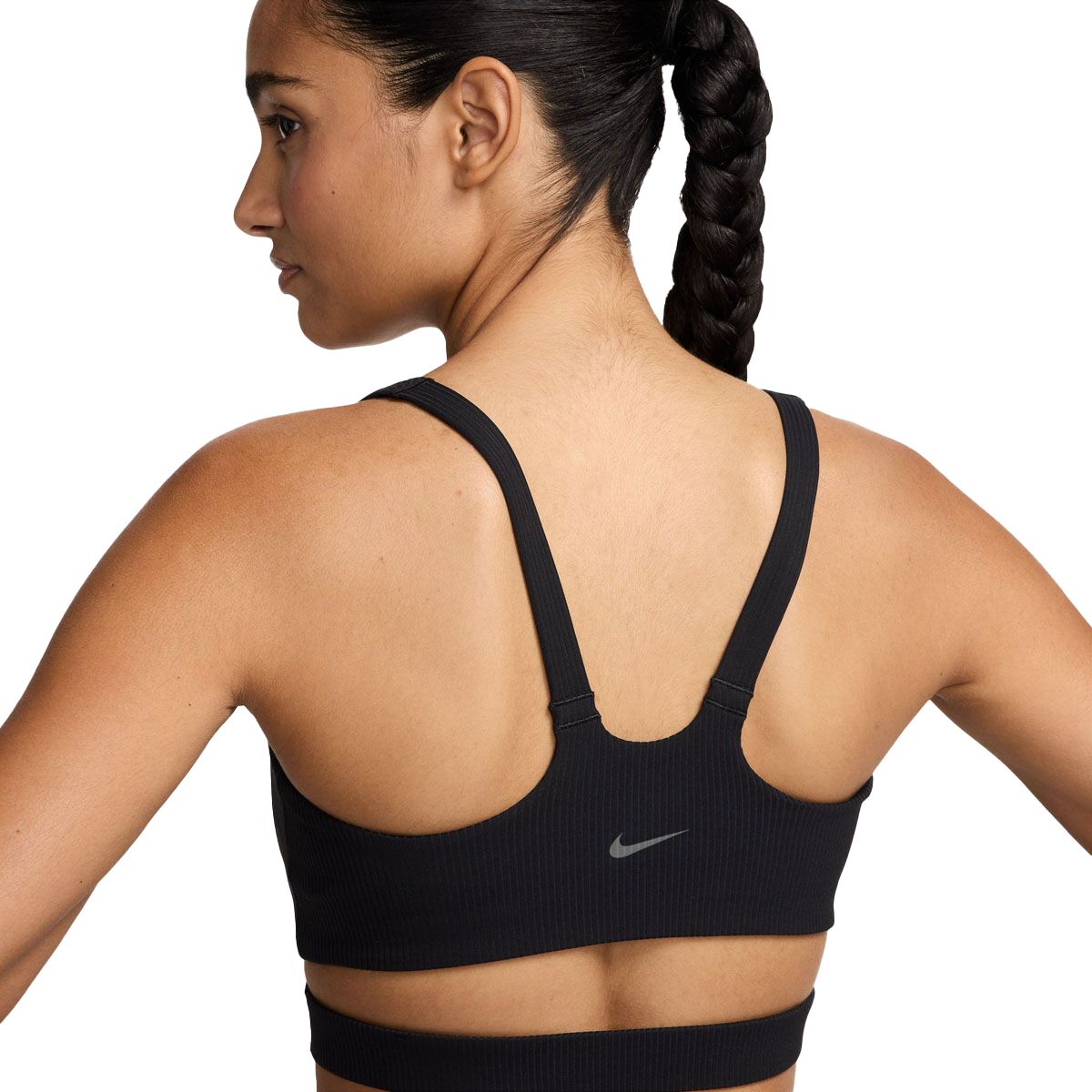 Nike Womens Zenvy Wide Ribbed Light Support Padded Sports Bra