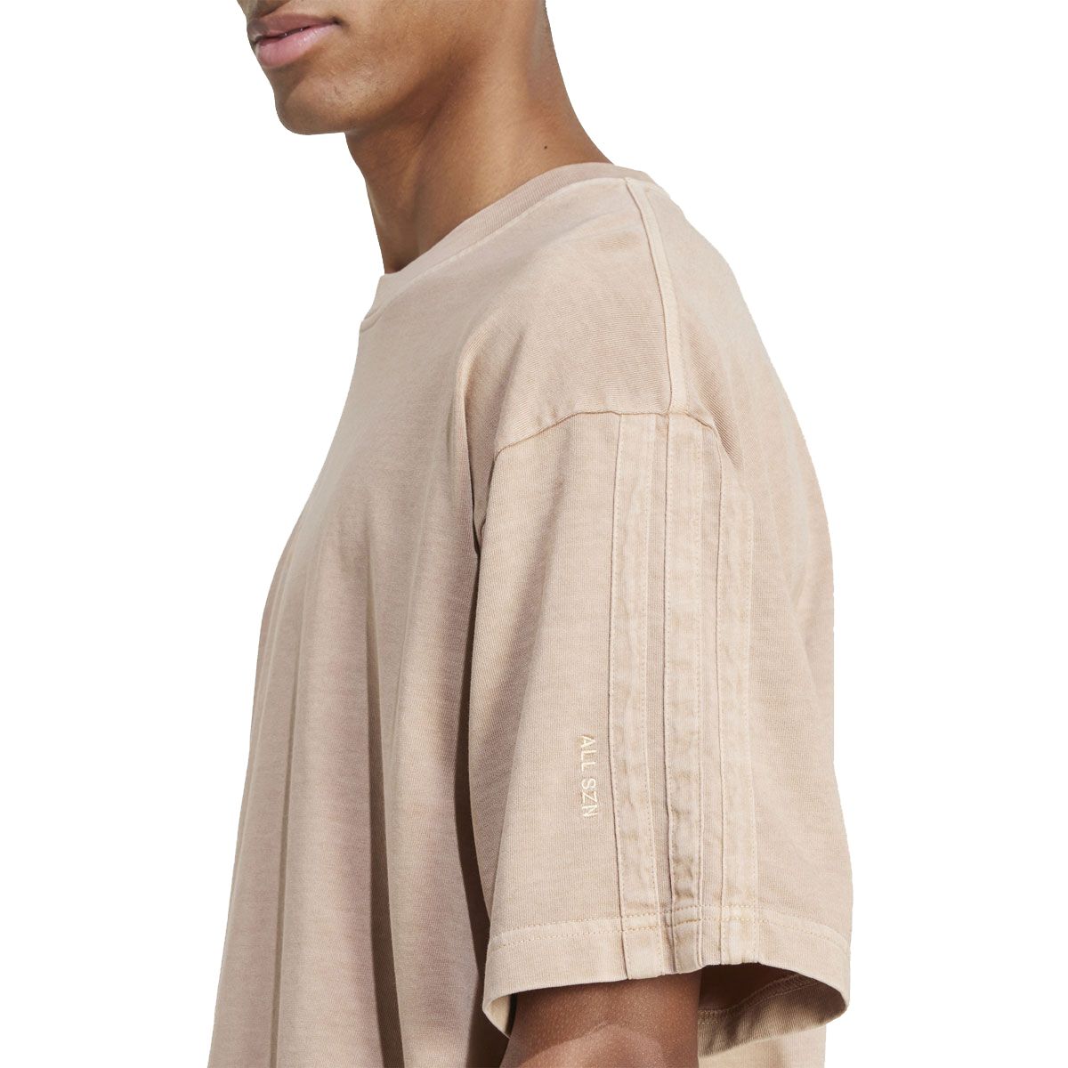 adidas Mens All SZN Fleece Pigment Dye Tee