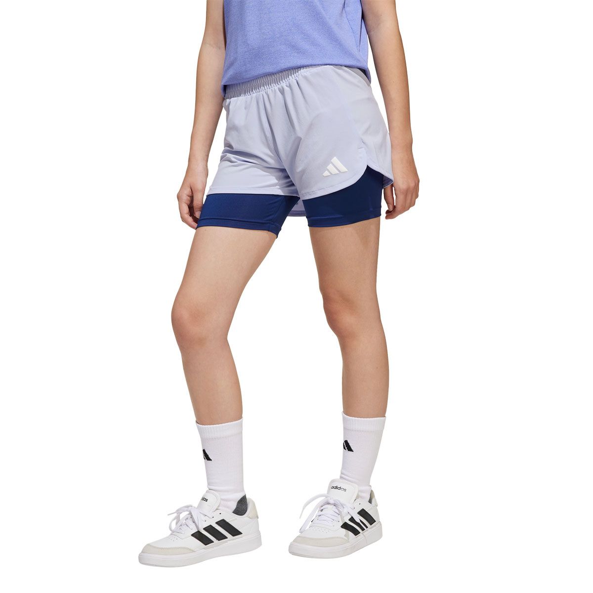 adidas Junior All Sports Pacer 2 in 1 Running Shorts