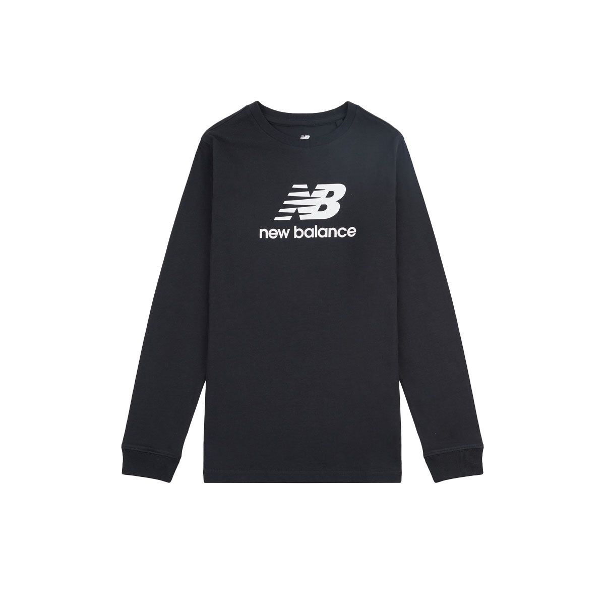 New Balance Junior Jersey Stacked Logo Long Sleeve Tee