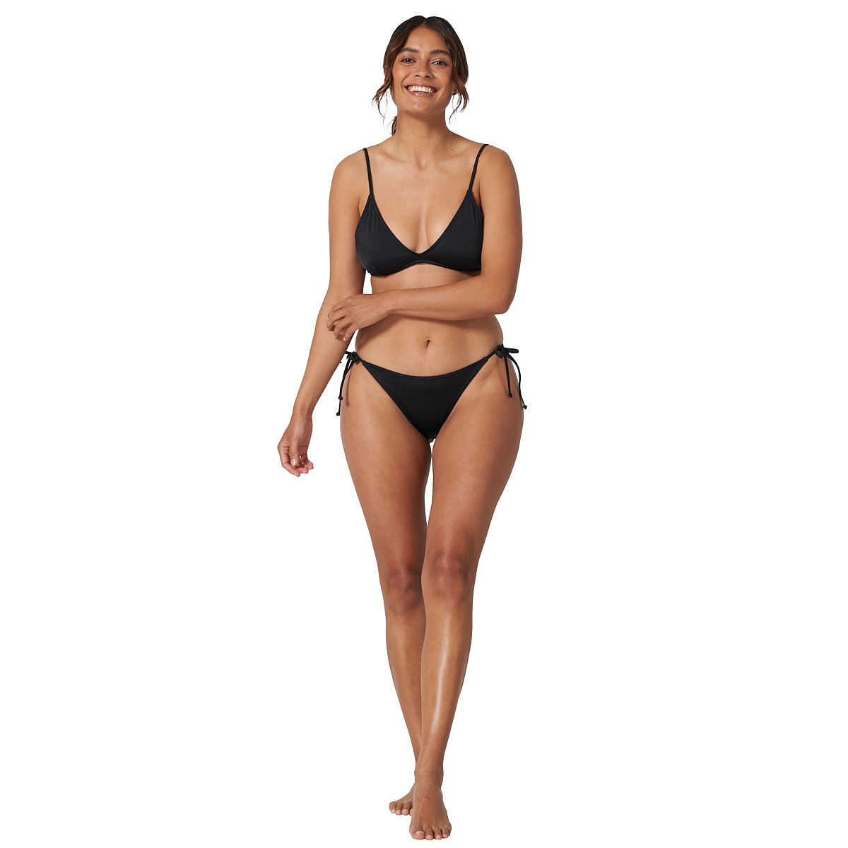 Tahwalhi Womens Gingham Triangle Top