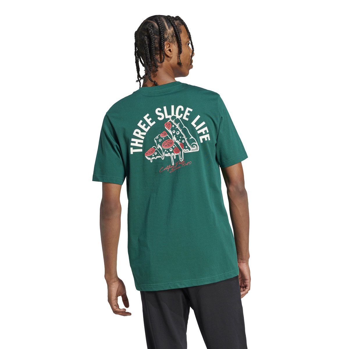 adidas Mens Lounge Pizza Graphic Tee
