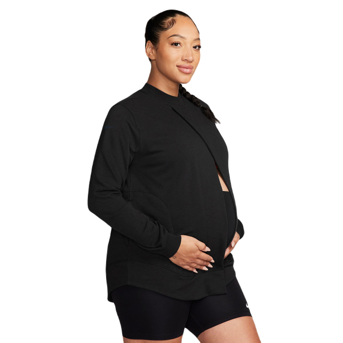 Nike Womens One Maternity Reversible French Terry Pullover