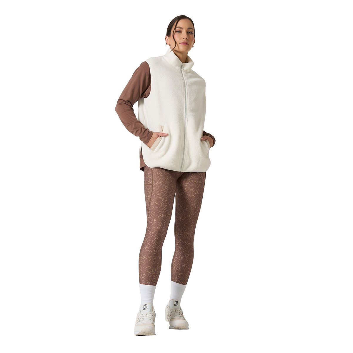 Ell/Voo Womens Bria Sherpa Vest