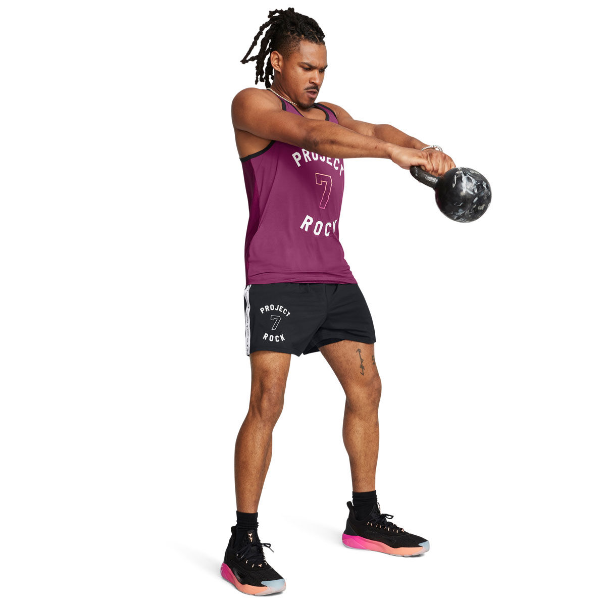 Under Armour Project Rock Mens Mesh Tank