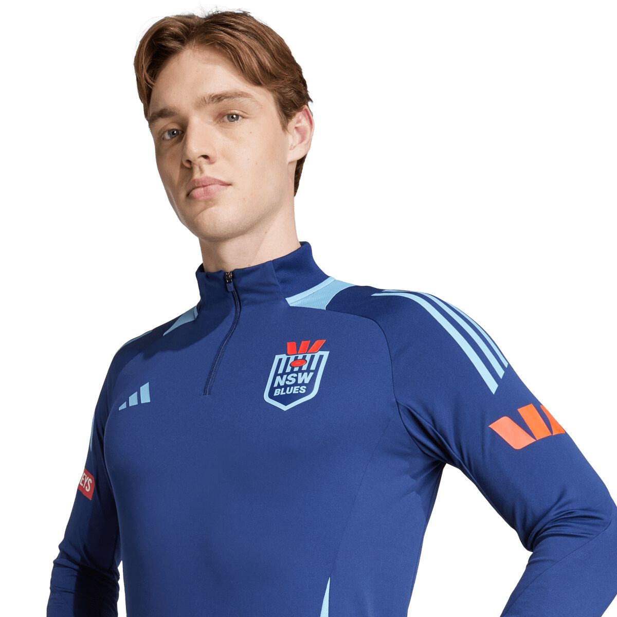 NSW Blues State of Origin 2025 Mens Quarter Zip Training Top