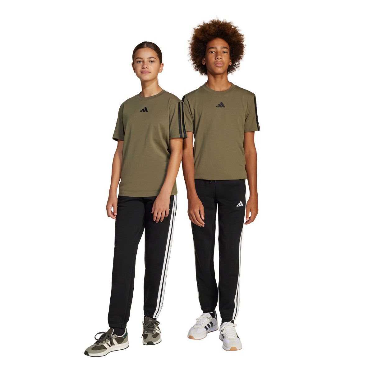 adidas Junior Essentials Fleece 3-Stripes Jogger Track Pants