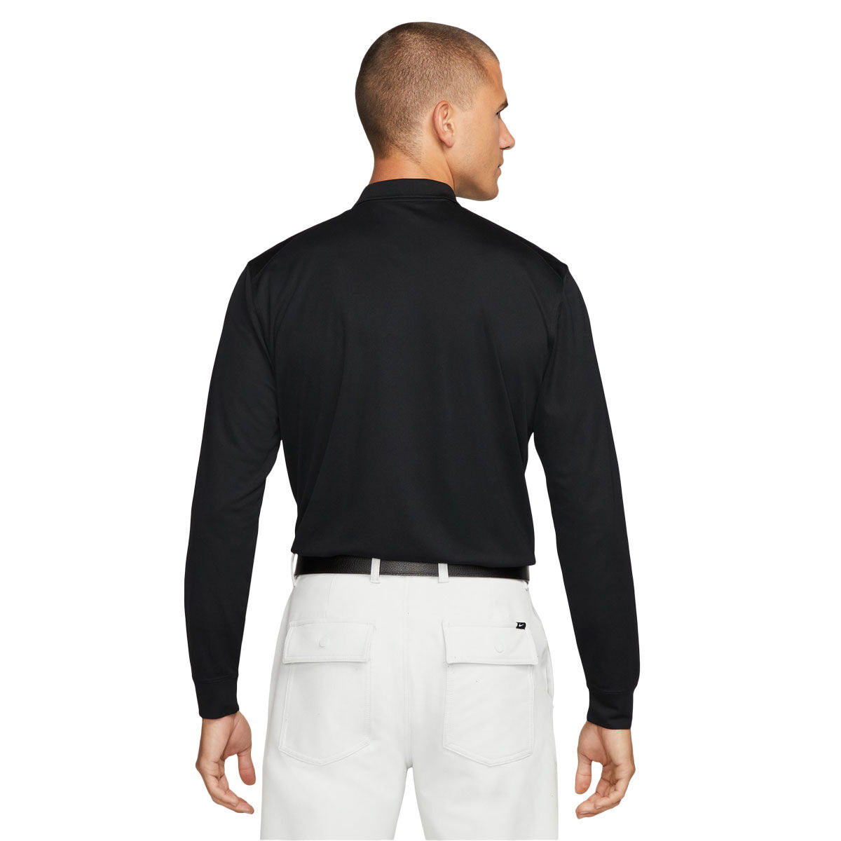 Nike Mens Dri-FIT Victory Solid Long Sleeve Golf Polo