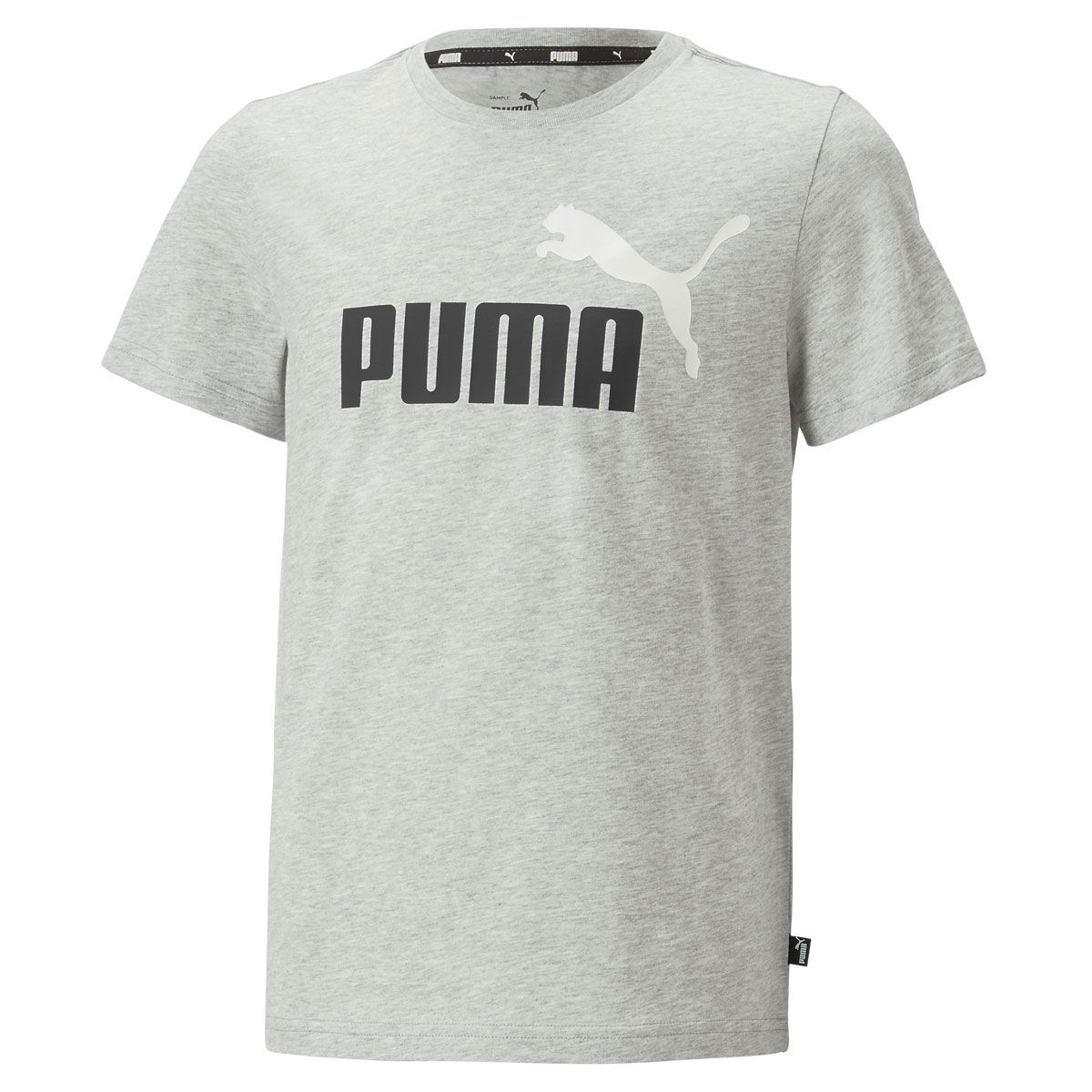 PUMA Junior Essentials Plus 2 Colour Logo Tee