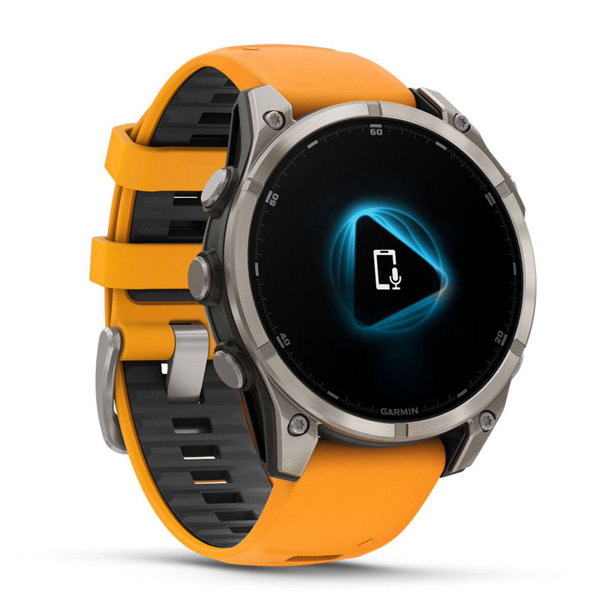 Garmin Fenix 8 51mm AMOLED Sapphire Watch - Orange