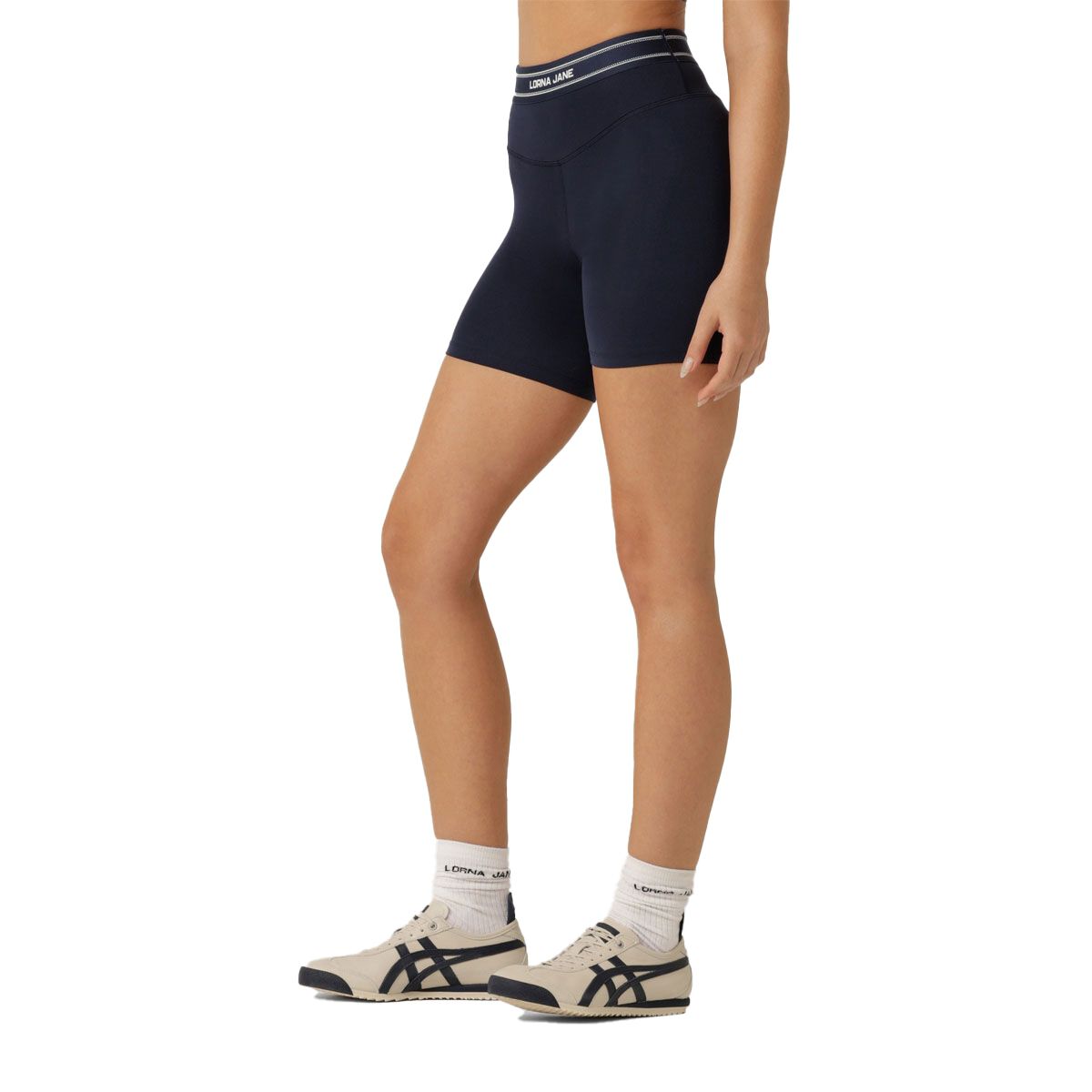 Lorna Jane Womens Redefined Contrast 12cm Bike Shorts