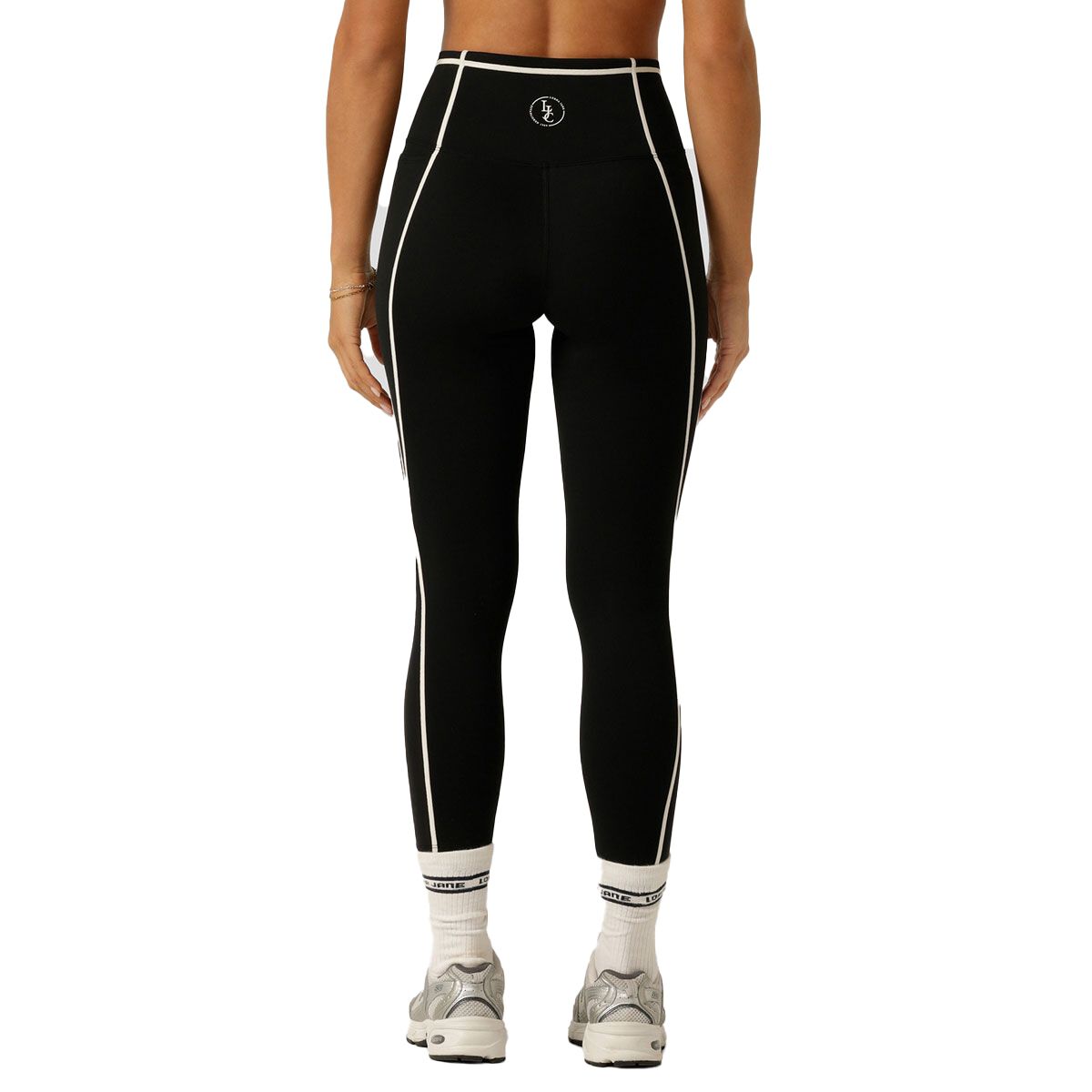 Lorna Jane Womens Iconic Taped Ankle Biter Tights