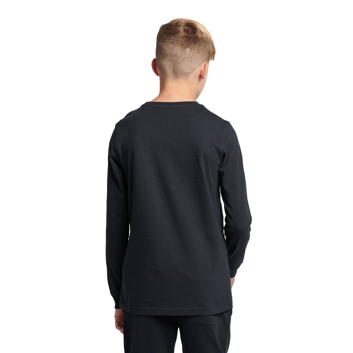 New Balance Junior Jersey Stacked Logo Long Sleeve Tee
