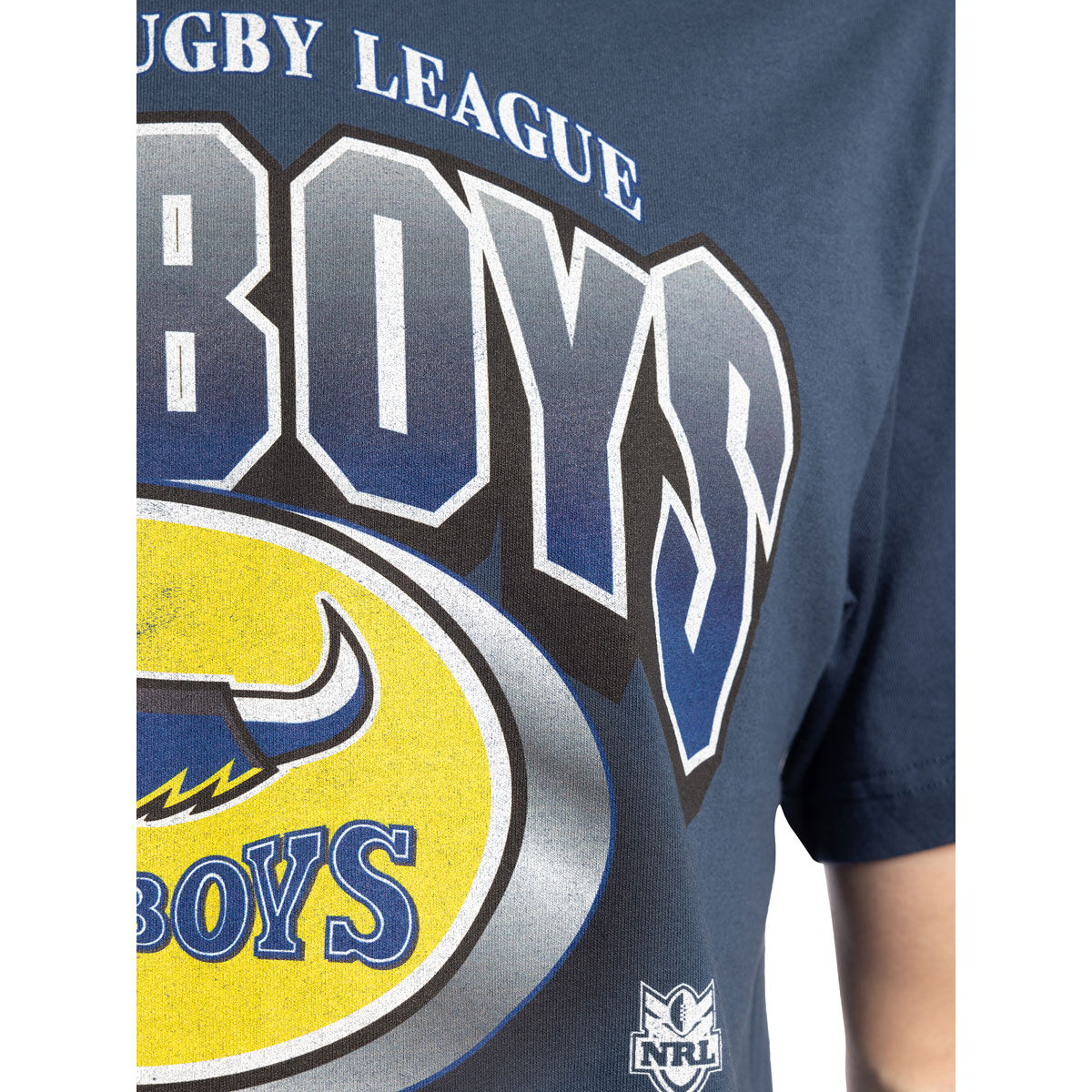 North Queensland Cowboys Mens Bevel Crest Tee
