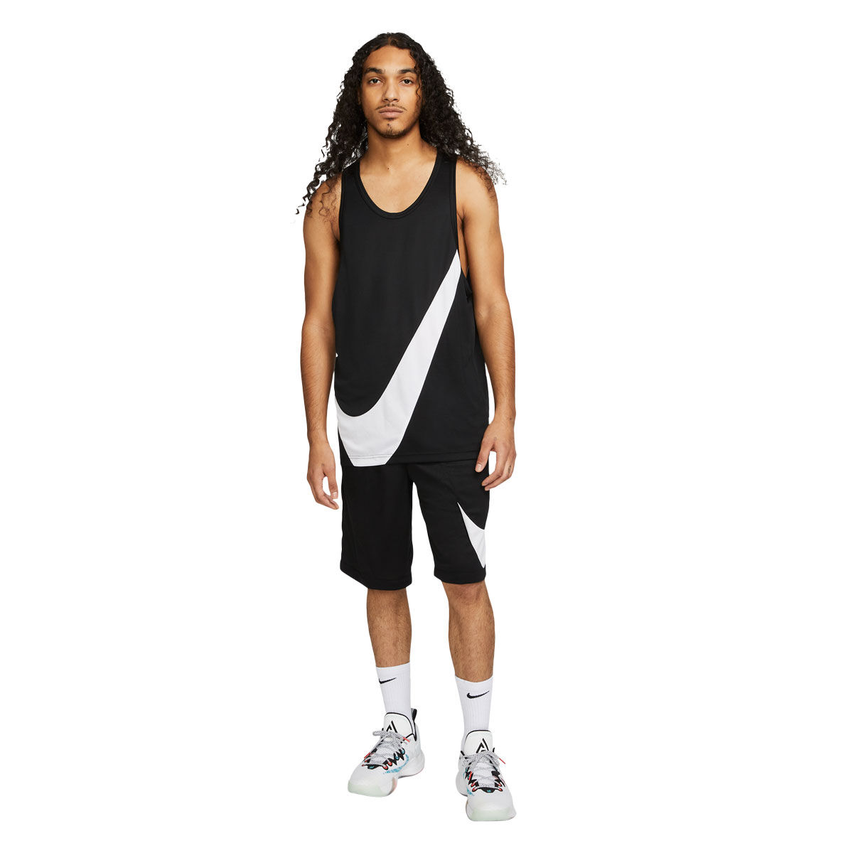 Nike Mens Dri-FIT Crossover Swoosh Basketball Jersey