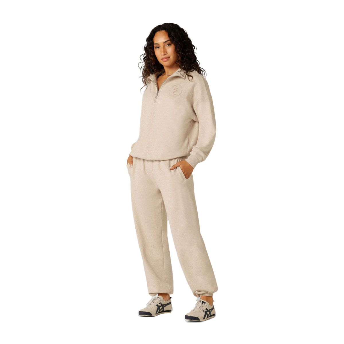 Lorna Jane Womens Iconic Quarter Zip Sweatshirt