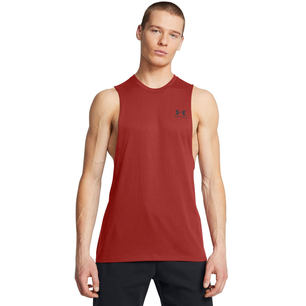 Under Armour Mens Sportstyle Left Chest Cut-Off Tank