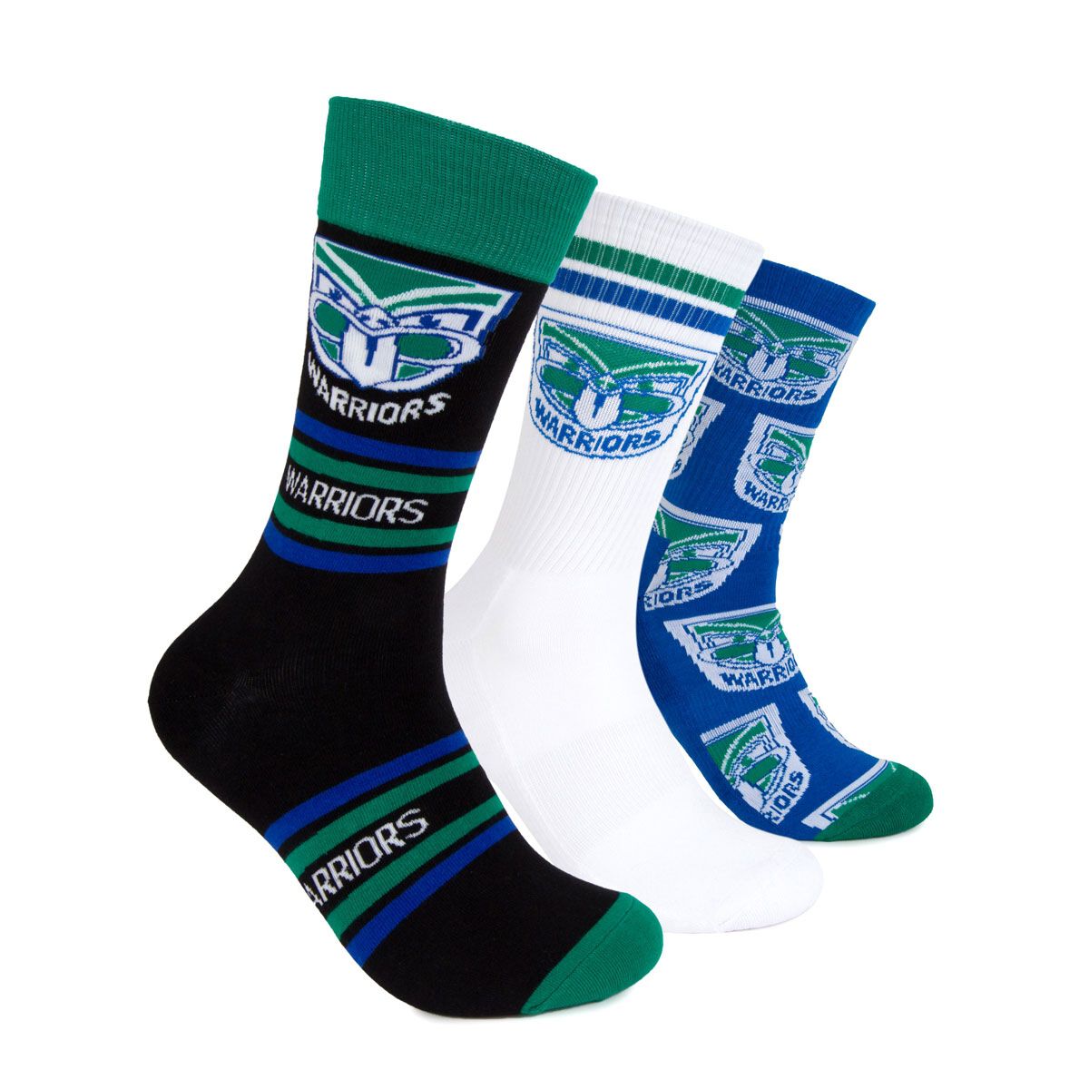New Zealand Warriors 3 Pack Sock Gift Pack