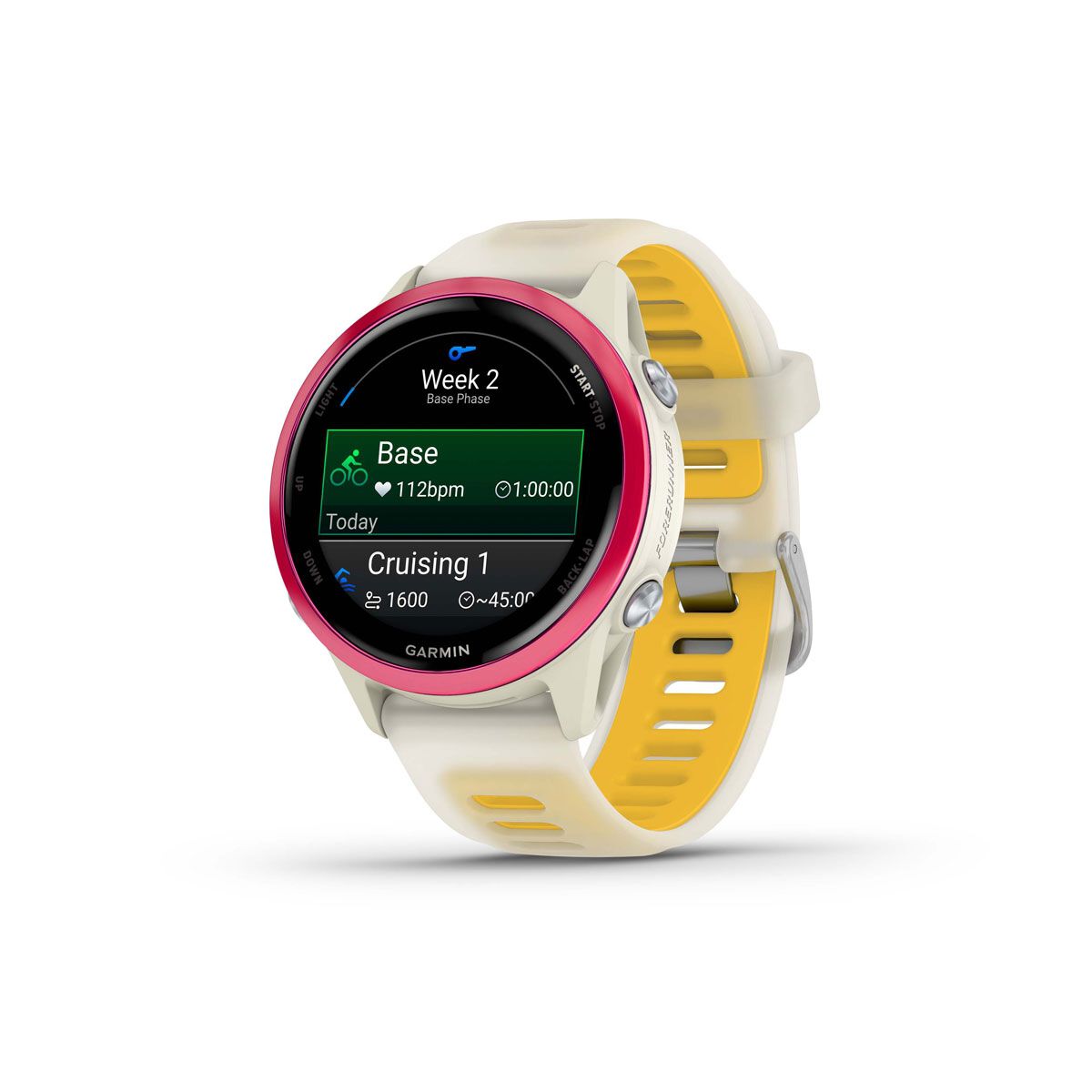 Garmin Forerunner 570 42mm GPS Watch - Bone Raspberry