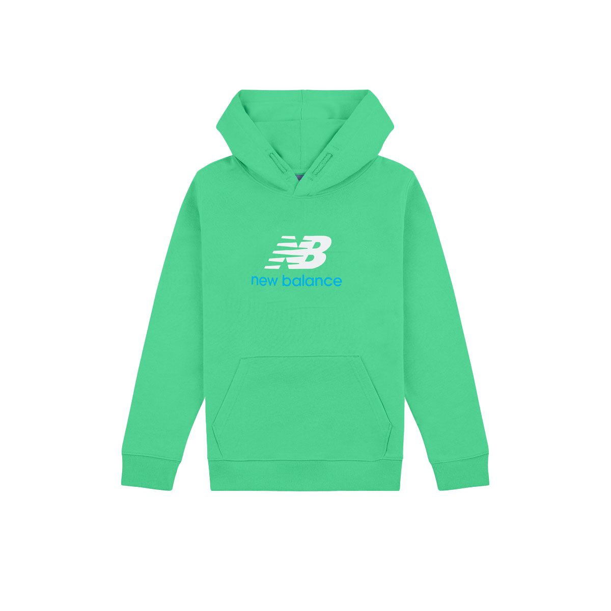 New Balance Junior French Terry Stacked Logo Pullover Hoodie