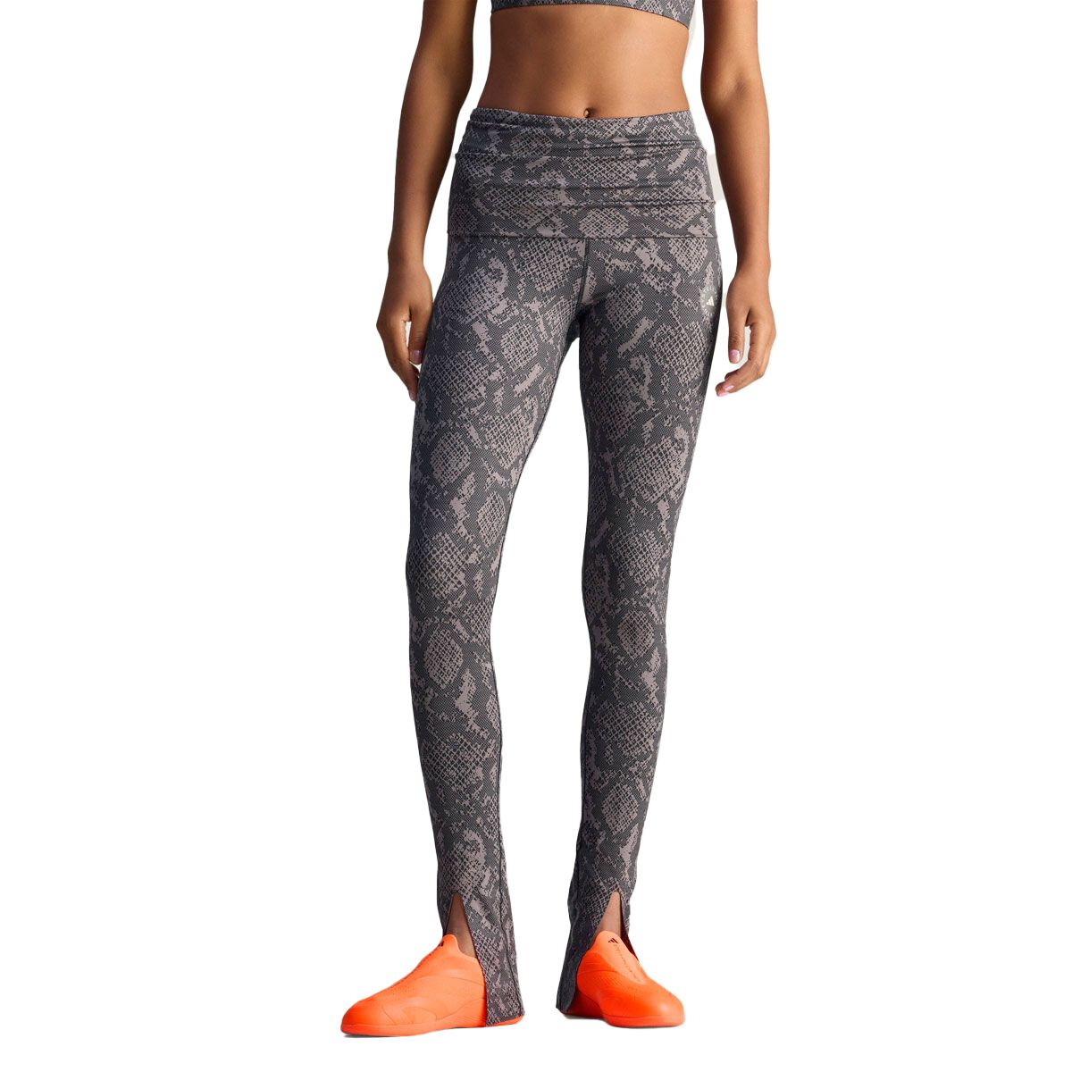 adidas by Stella McCartney Womens Rolltop Split Cuff Printed Leggings