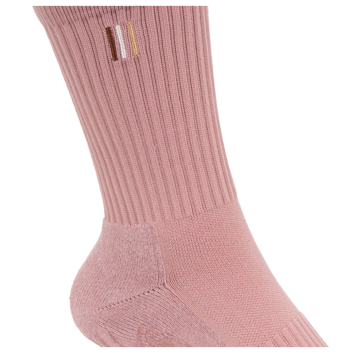 Bahe Grounded Grippy Crew Socks Mauve