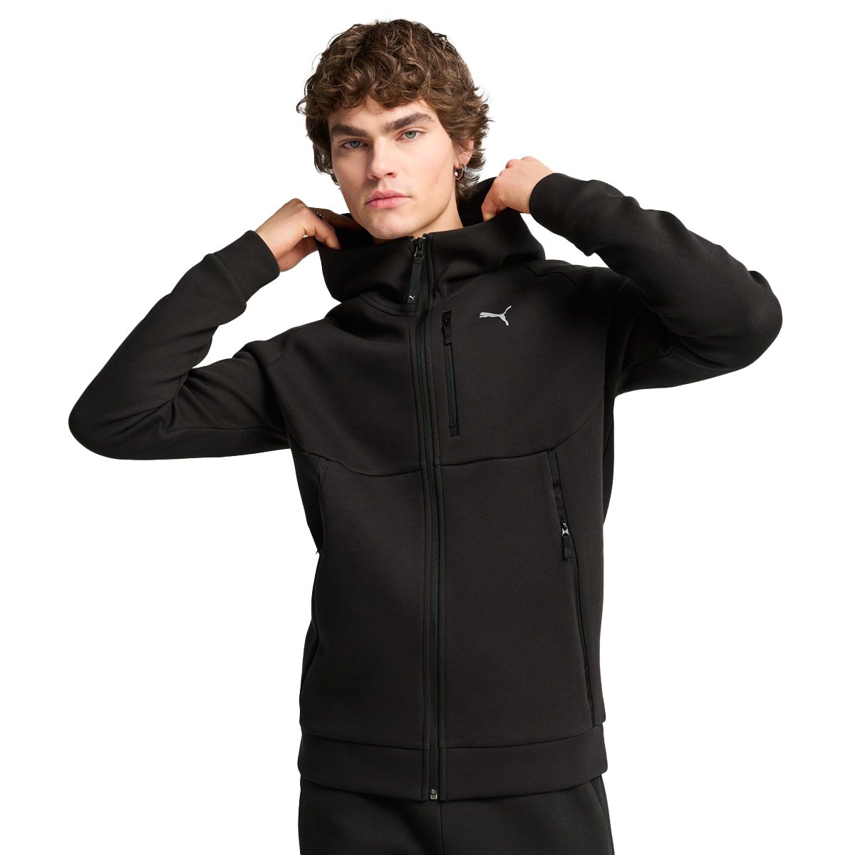 PUMA Mens PUMATECH Full Zip Hoodie