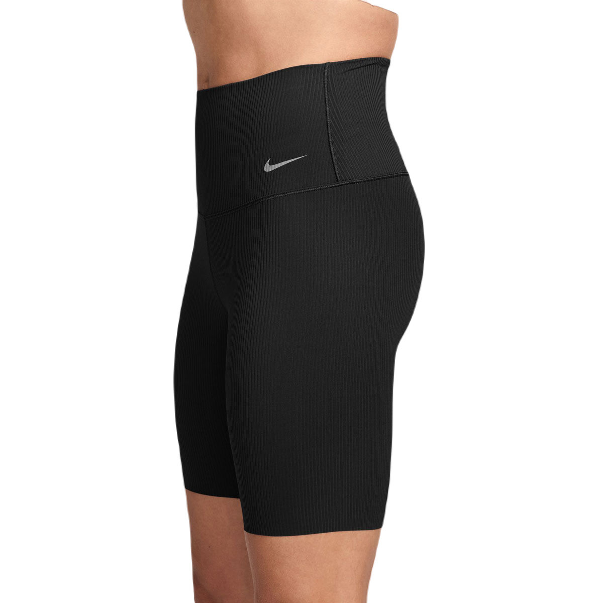 Nike Womens Zenvy Dri-FIT High Rise 8 Inch Rib Short Tights