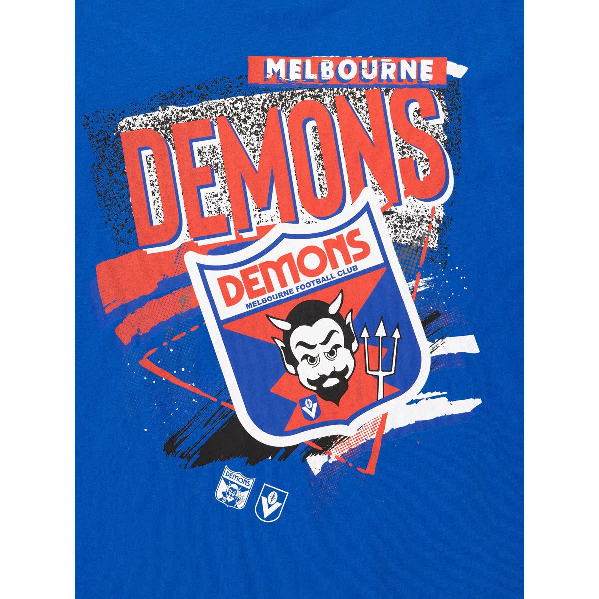 Melbourne Demons Mens 2025 Abstract Logo Tee