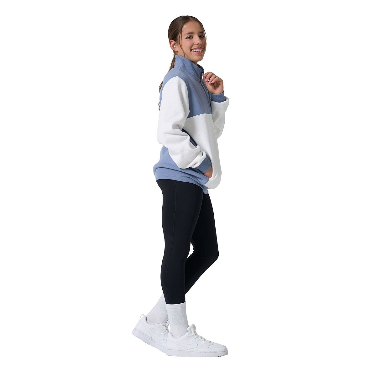 Ell/Voo Junior Freja Fleece Quarter Zip Pullover