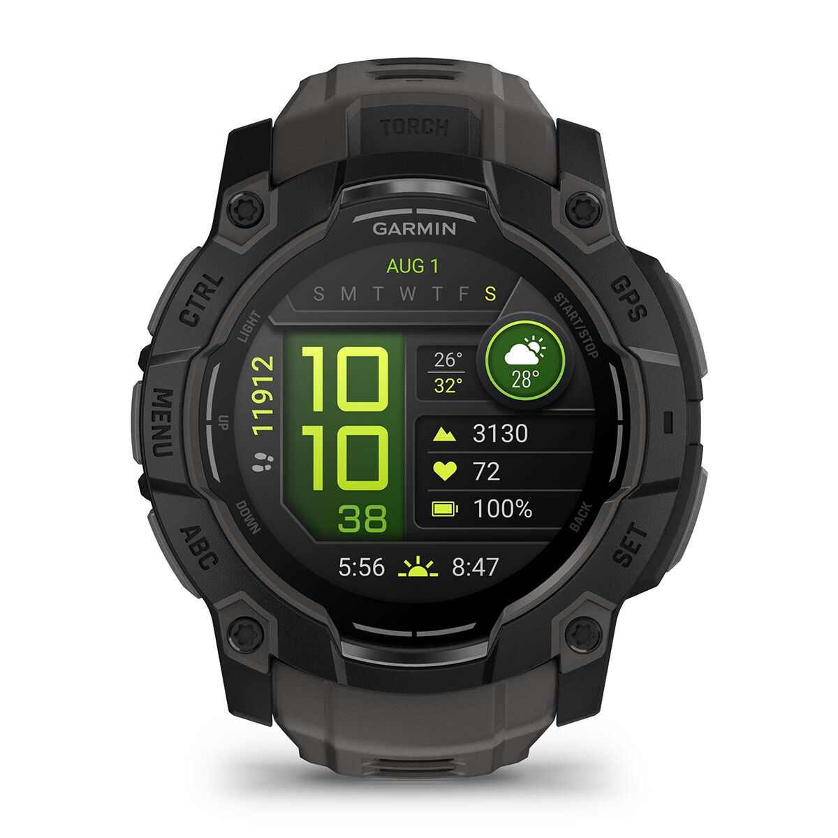 Garmin Instinct 3 50mm AMOLED Watch - Black