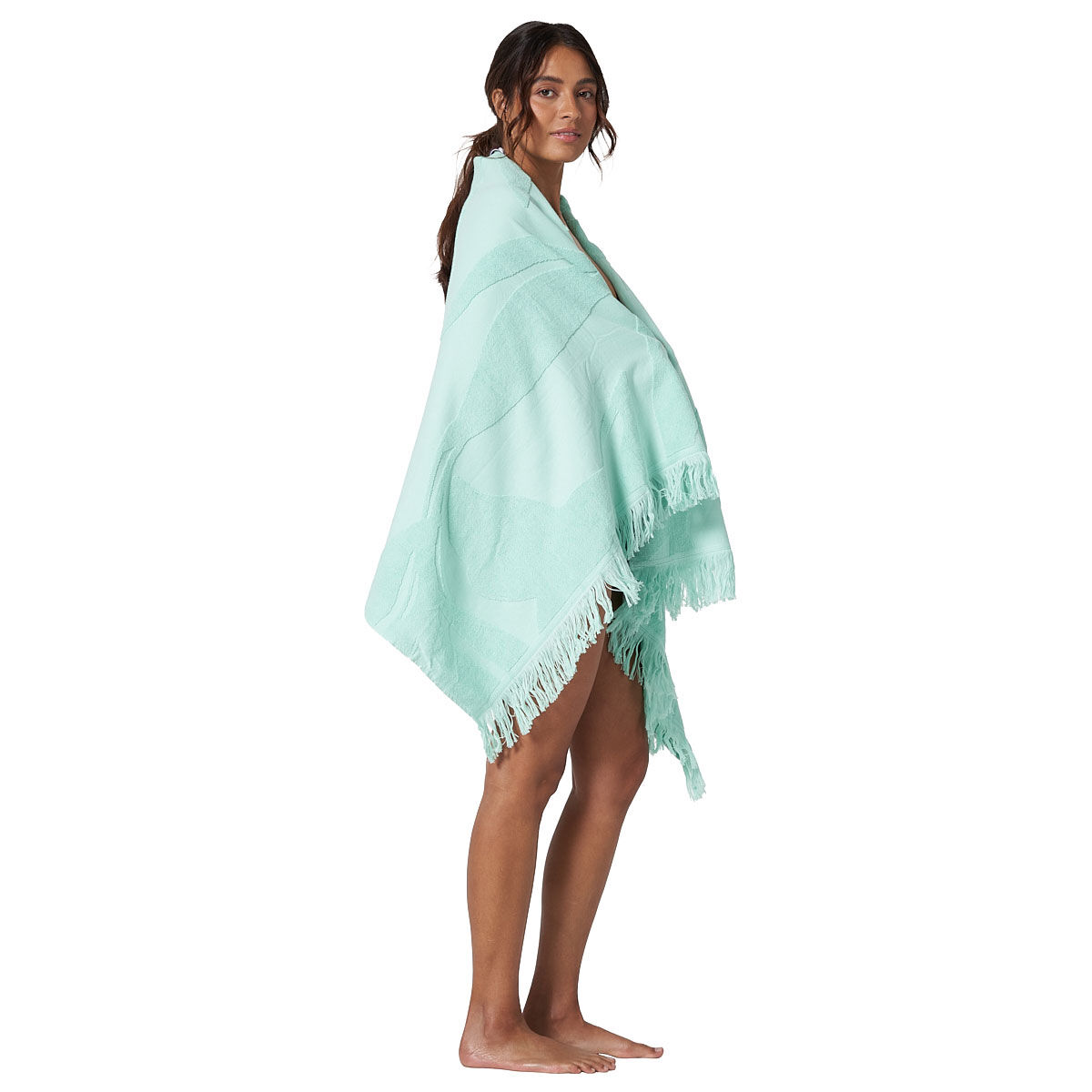 Tahwalhi Womens Night Palm Jacquard Beach Towel