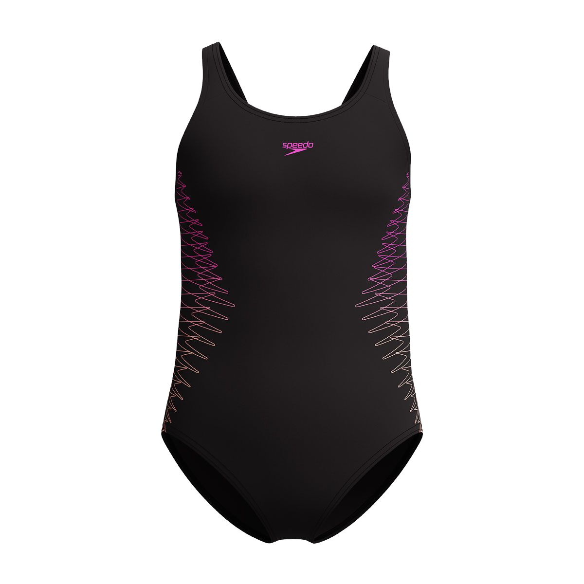 Speedo Girls Placement Muscleback One Piece Swimsuit