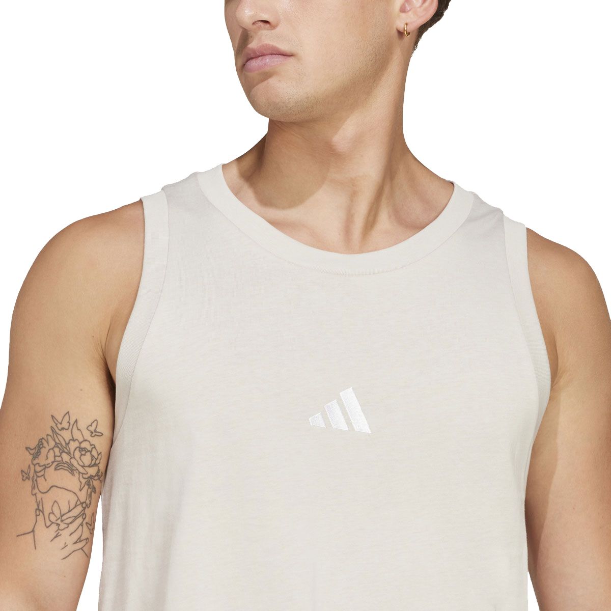 adidas Mens Big Logo Single Jersey Tank