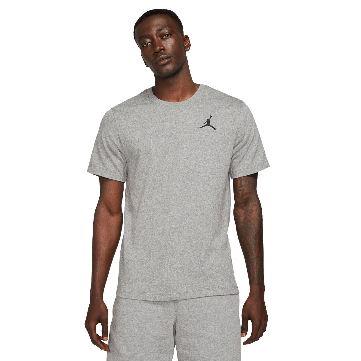 Jordan Mens Jumpman Embroidered Logo Tee