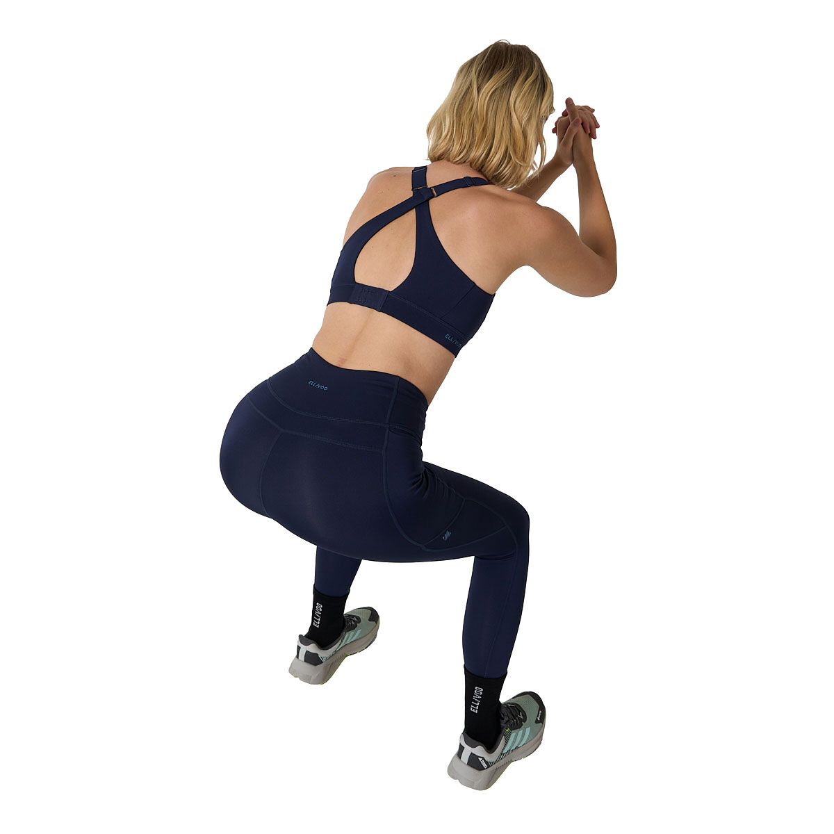 Ell/Voo Womens Kara High Rise 7/8 Pocket Tights