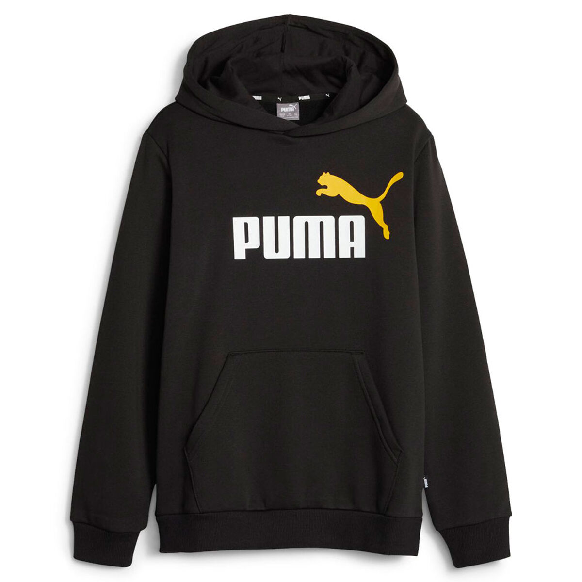 PUMA Kids Essentials Plus 2 Colour Big Logo Fleece Pullover Hoodie