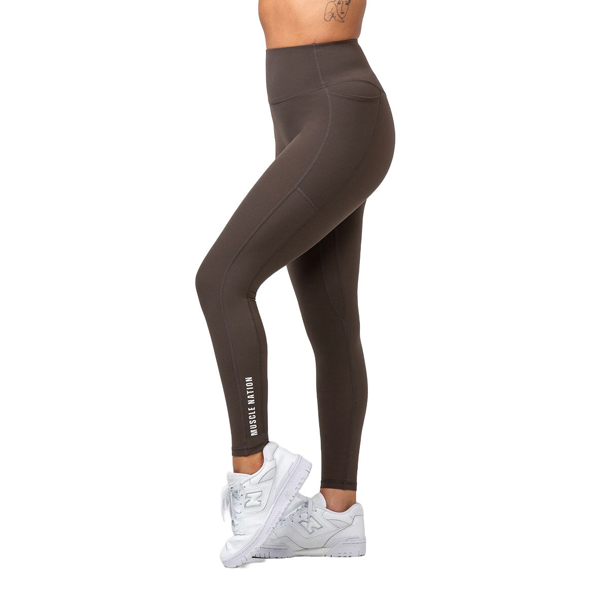 Muscle Nation Womens Agility Aura Pocket Ankle Tights