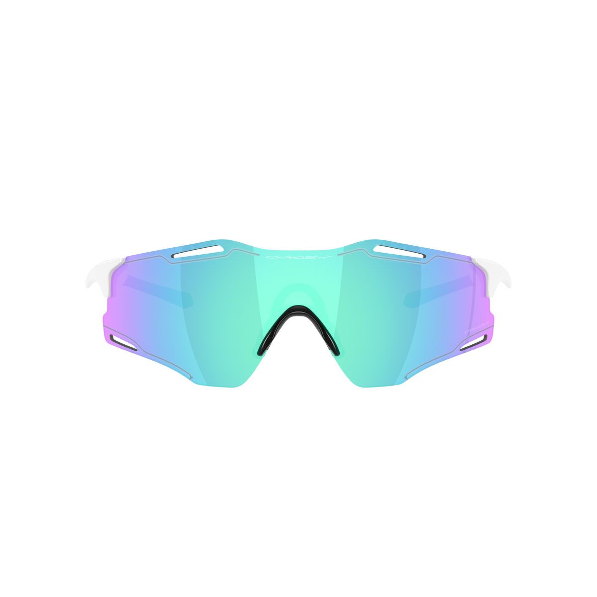 Oakley Cybr Zero Sunglasses - White with Prizm Sapphire