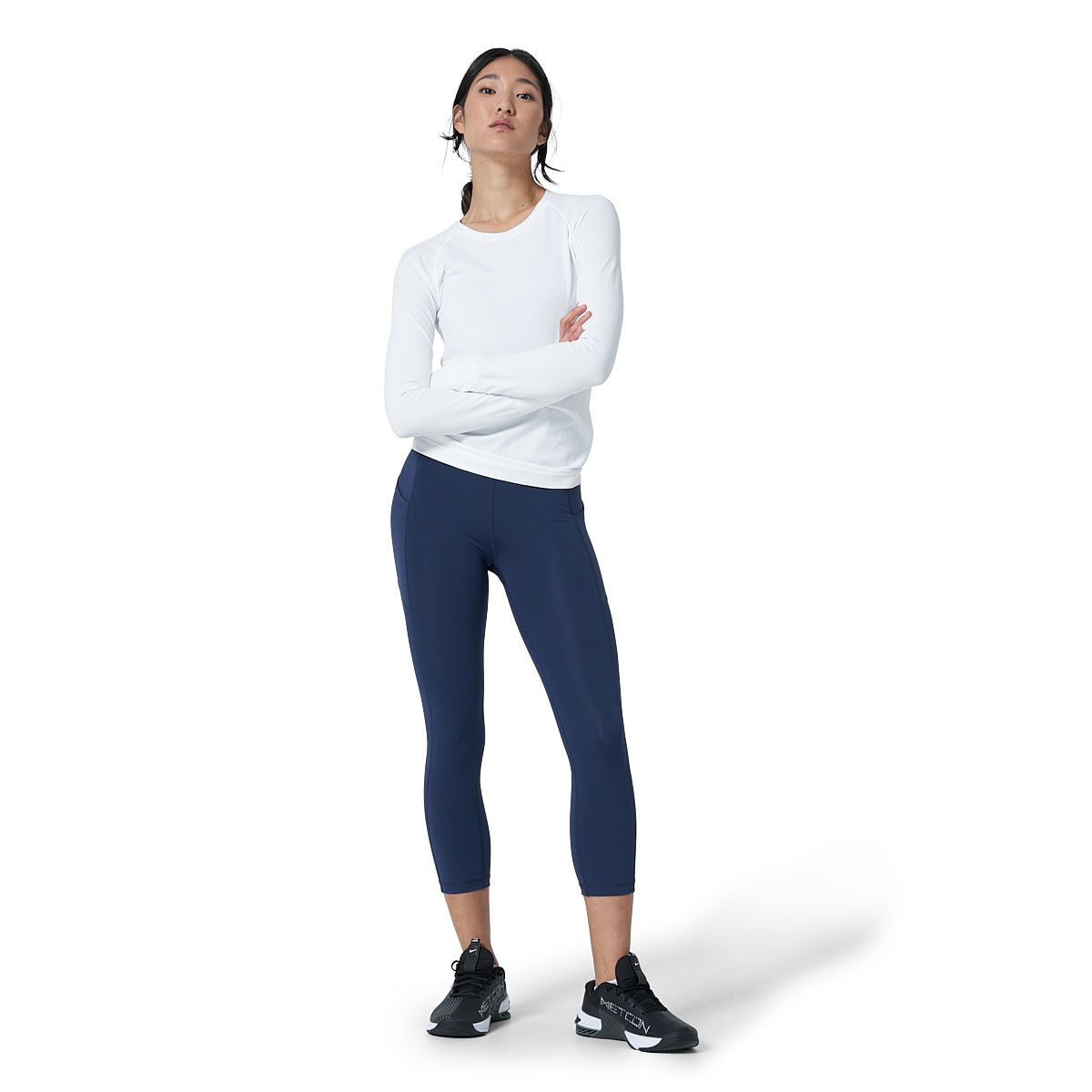 Ell/Voo Womens Essentials 3/4 Pocket Tights