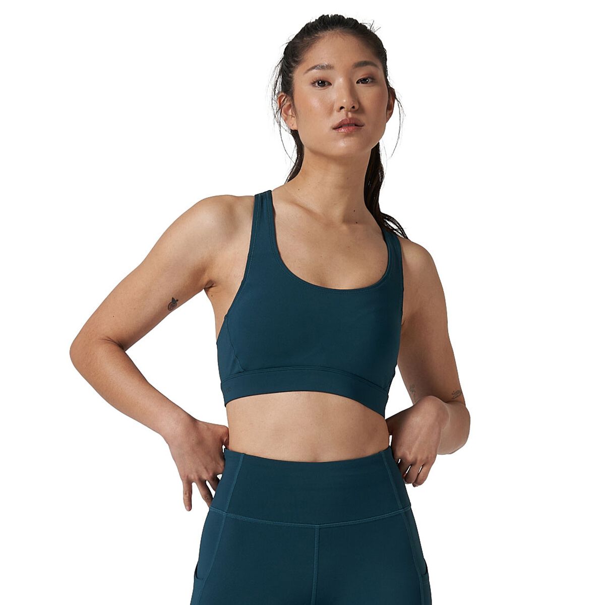 Ell/Voo Womens Training Crop Sports Bra