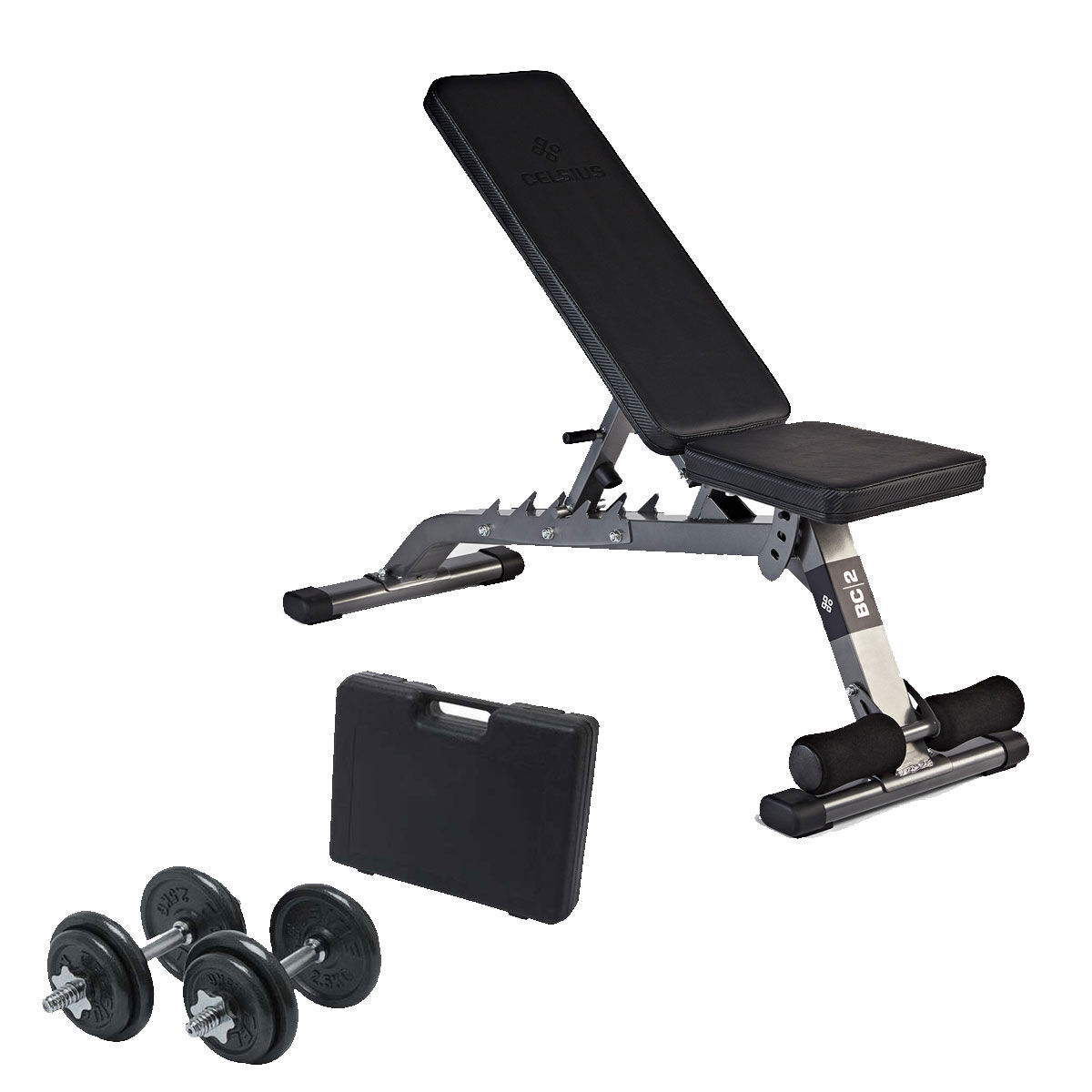 Celsius BC2 Bench + 20kg Weight Set