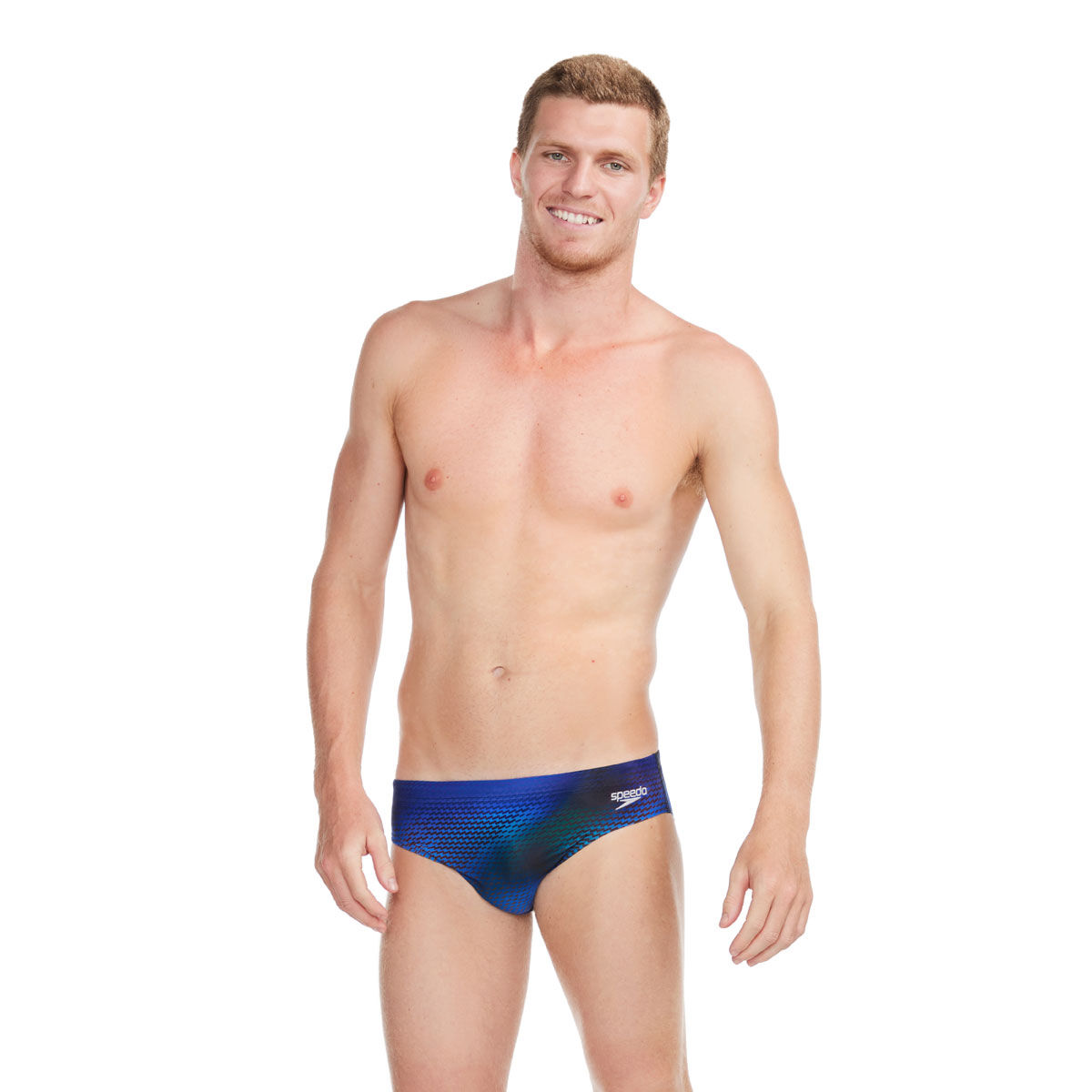 Speedo Mens Allover Printed 7cm Swim Briefs