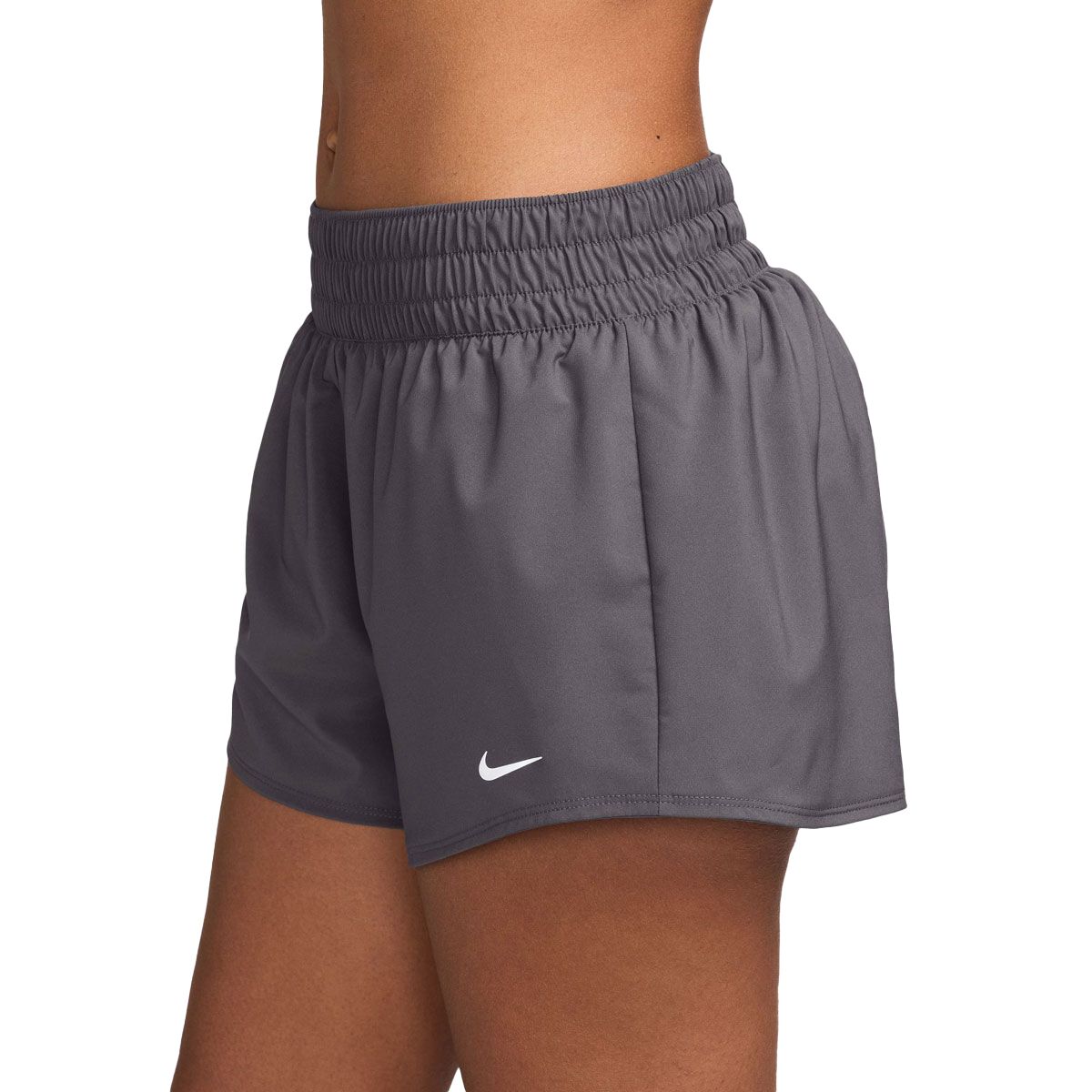 Nike Womens One Dri-FIT Mid Rise Brief-Lined 3 Inch Shorts