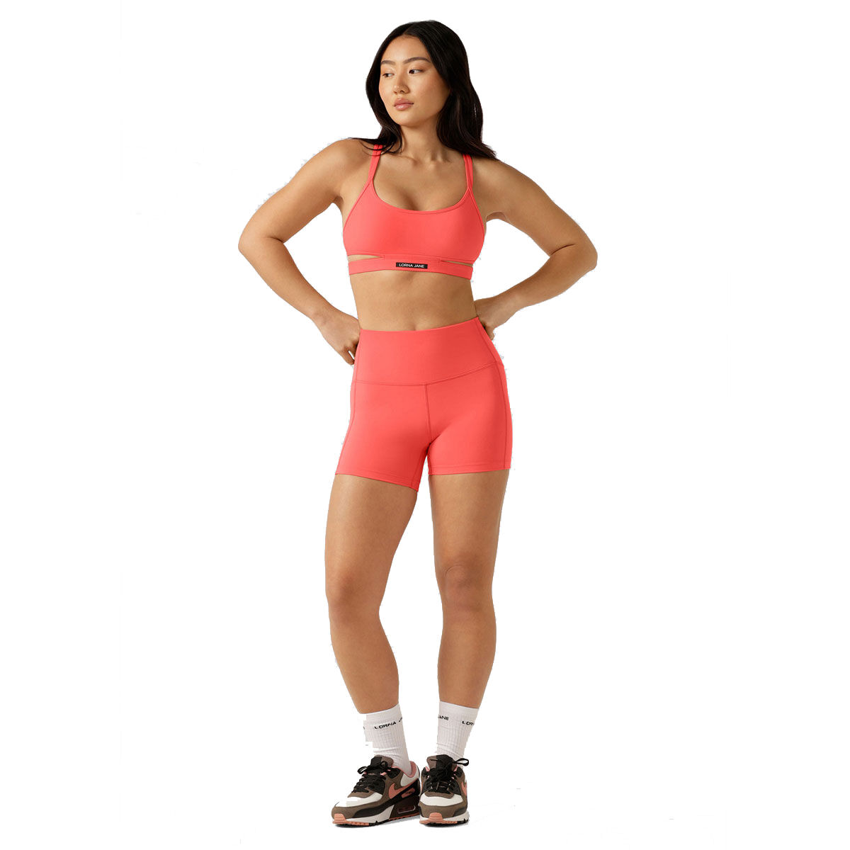 Lorna Jane Womens Refresh Phone Pocket Bike Shorts