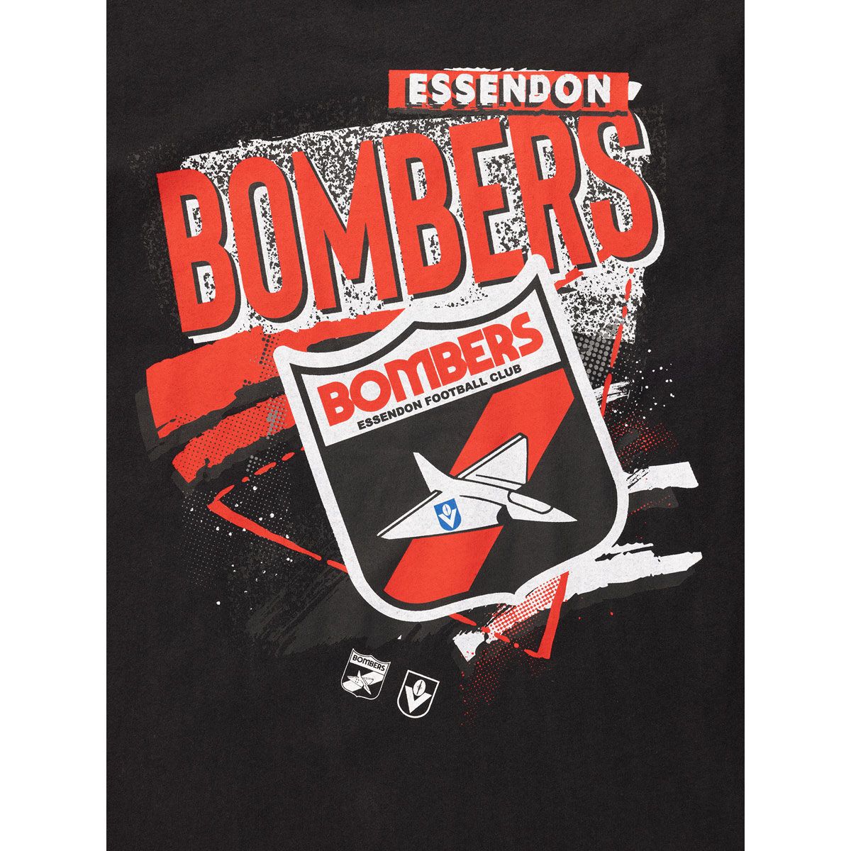 Essendon Bombers Mens 2025 Abstract Logo Tee