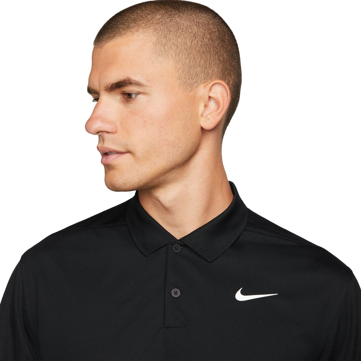 Nike Mens Dri-FIT Victory Solid Long Sleeve Golf Polo