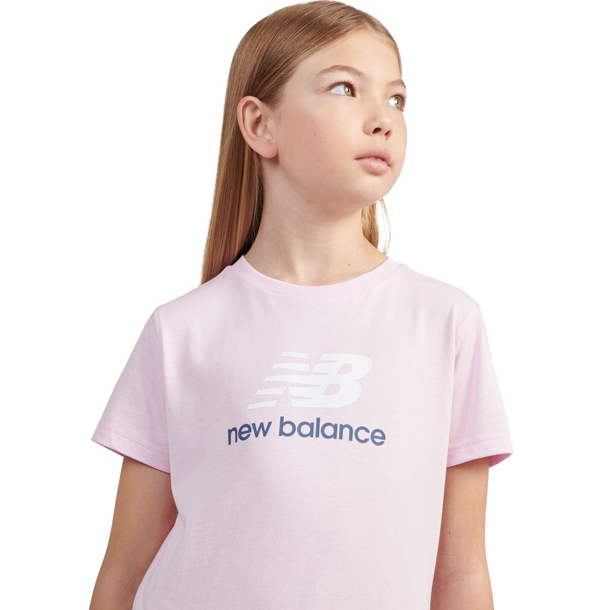 New Balance Junior Jersey Stacked Logo Tee