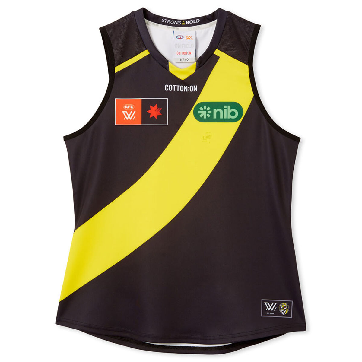 Richmond Tigers Womens AFLW 2024 Season 9 Home Guernsey