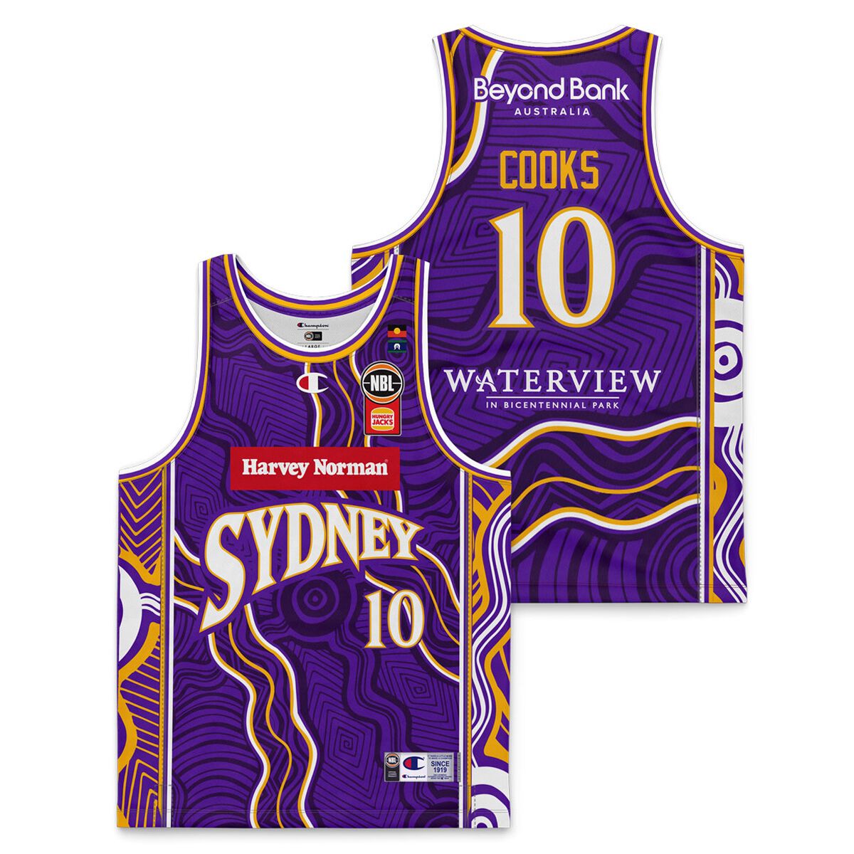 Sydney Kings Kids Xavier Cooks 2024/25 Indigenous Basketball Jersey